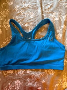 Electric Blue Racerback Sports Bra - Royal Change